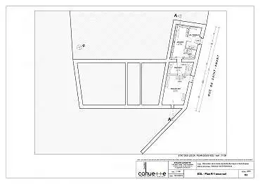 Illustration de Plan de la cave / avant travaux