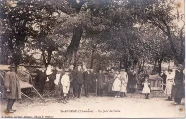 Illustration de Champ de foire aux cochons