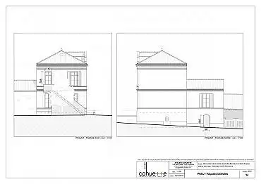 Illustration de Façades nord et sud / projet