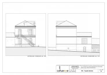 Illustration de Façades nord et sud / avant travaux