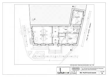 Illustration de Plan du rez-de-chaussée / avant travaux