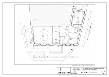Illustration de Plan du rez-de-chaussée / avant travaux