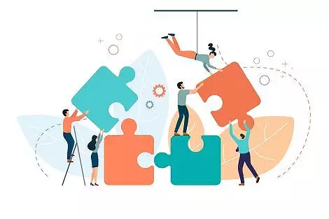 Illustration de Les employés municipaux
