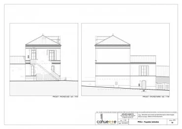 Illustration de Façades nord et sud / projet