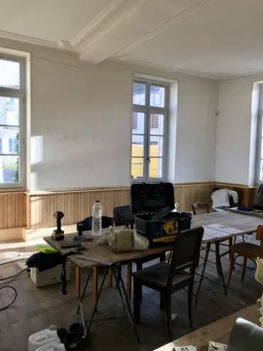 Illustration de Décembre 2020 - salle du conseil en cours de réfection