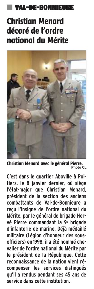 Article de la Charente Libre